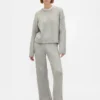 Cashsoft Cable-Knit Sweater Pants