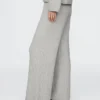 Cashsoft Cable-Knit Sweater Pants