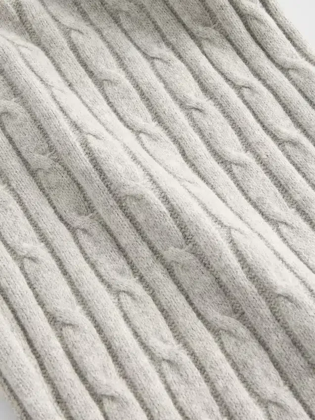 Cashsoft Cable-Knit Sweater Pants