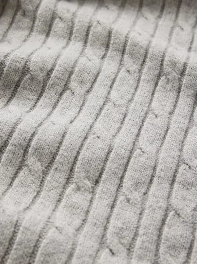 Cashsoft Cable-Knit Sweater Pants