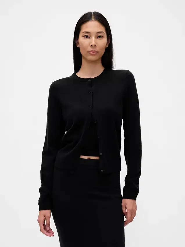 Cashsoft Crop Cardigan