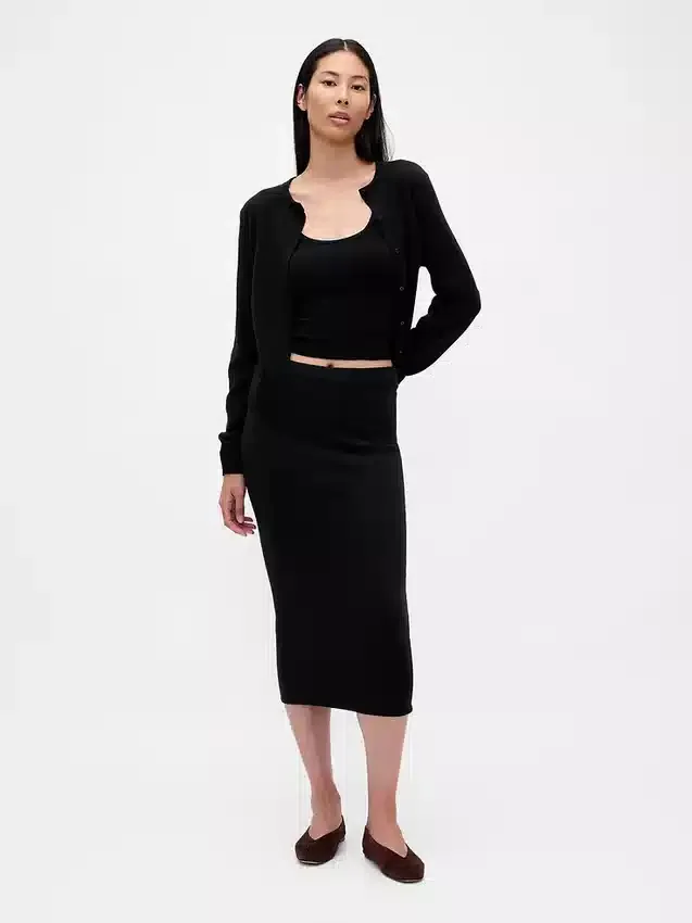 Cashsoft Crop Cardigan