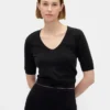 Cashsoft Elbow Sleeve Crop Sweater