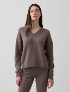 Cashsoft Oversized V-Neck Sweater