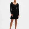 Cashsoft Rib Mini Sweater Dress