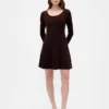 Cashsoft Rib Mini Sweater Dress