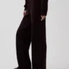 Cashsoft Shaker-Stitch Sweater Pants
