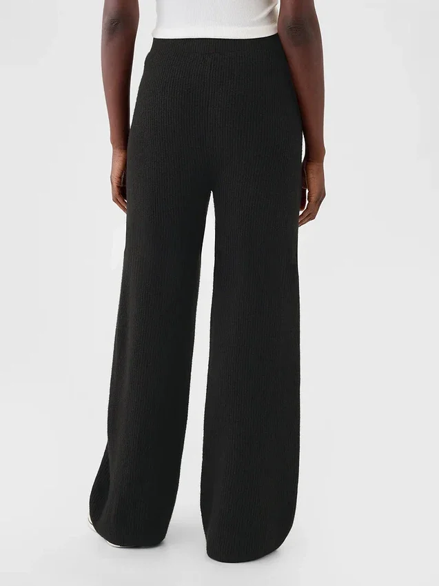 Cashsoft Shaker-Stitch Sweater Pants