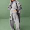Cashsoft Shaker-Stitch Sweater Pants