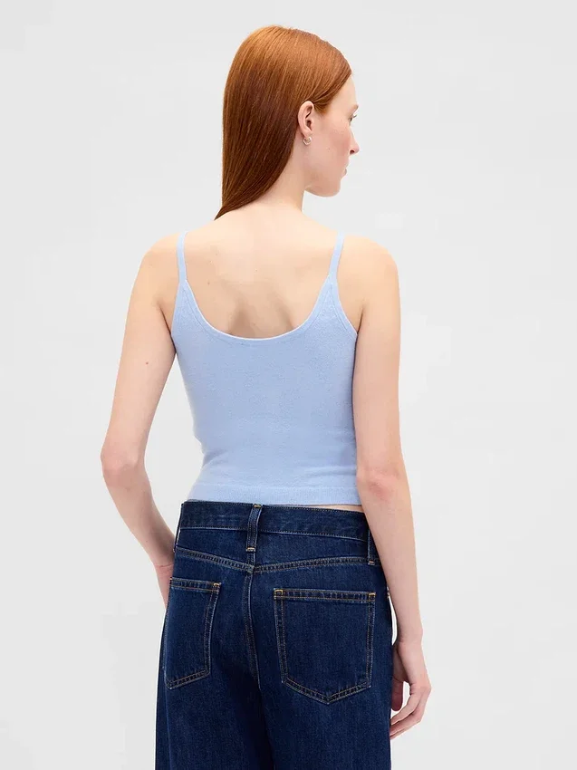 Cashsoft Stretch Crop Tank Top