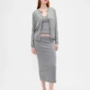 Cashsoft Stretch Midi Skirt