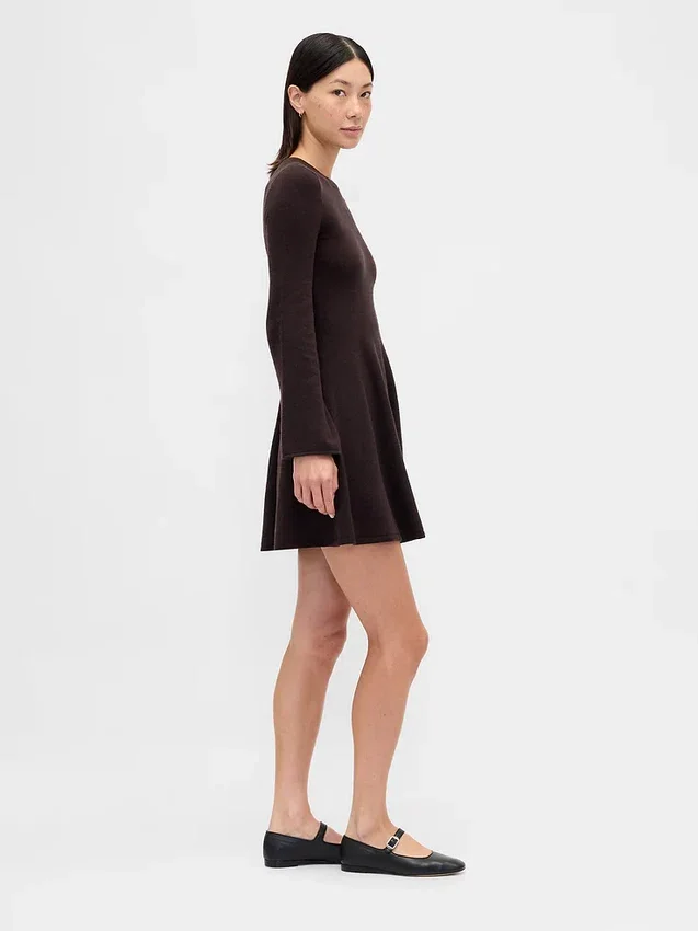 Cashsoft Stretch Mini Sweater Dress