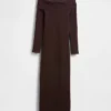 Cashsoft Stretch Off-Shoulder Midi Sweater Dress