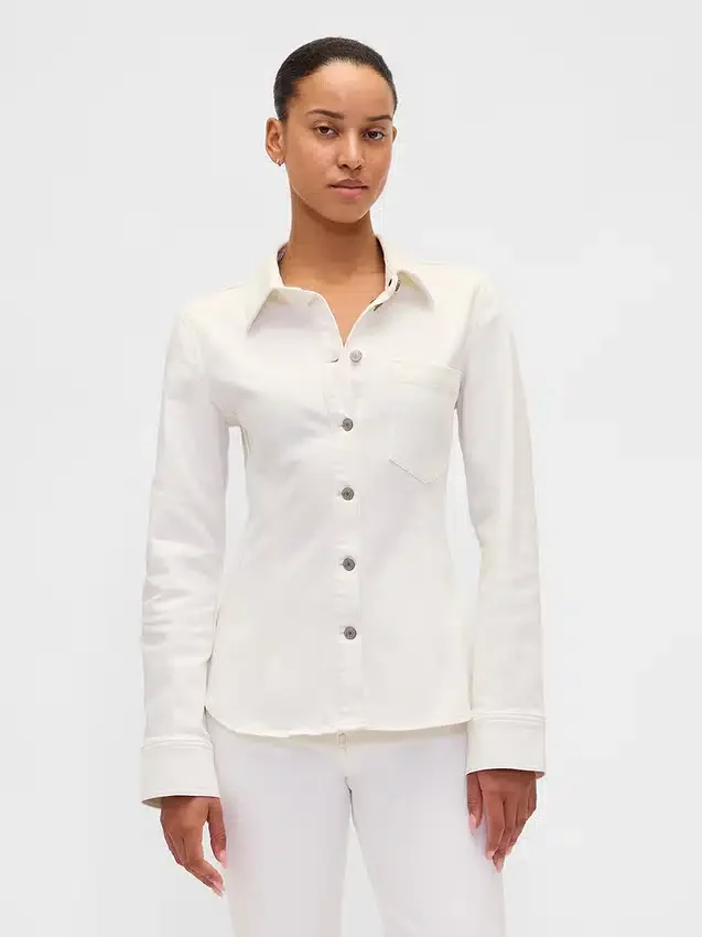 Cinched Denim Shirt