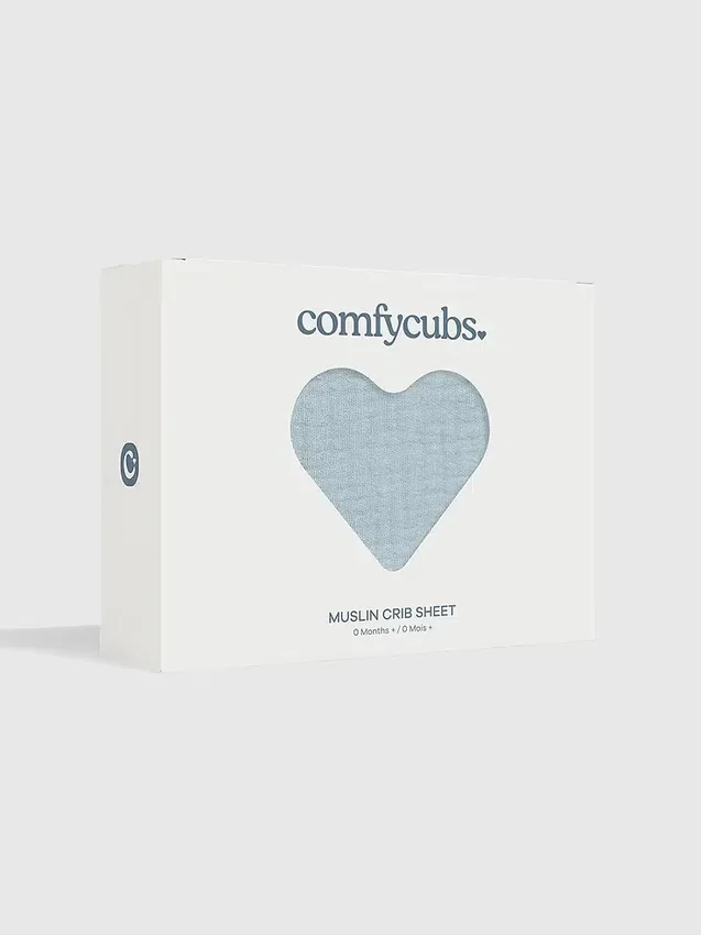 Comfy Cubs Muslin Fitted Crib Sheet