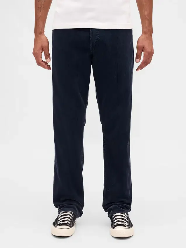 Corduroy Relaxed Straight Pants