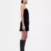 Corduroy Strapless Mini Dress