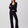 Cotton-Blend Relaxed V-Neck Cardigan Sweater