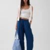 Cotton Gauze Denim Easy Pants