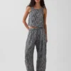 Cotton Gauze Easy Barrel Pants