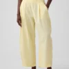 Cotton Gauze Easy Barrel Pants