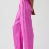 Cotton Gauze Easy Barrel Pants