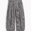 Cotton Gauze Easy Barrel Pants