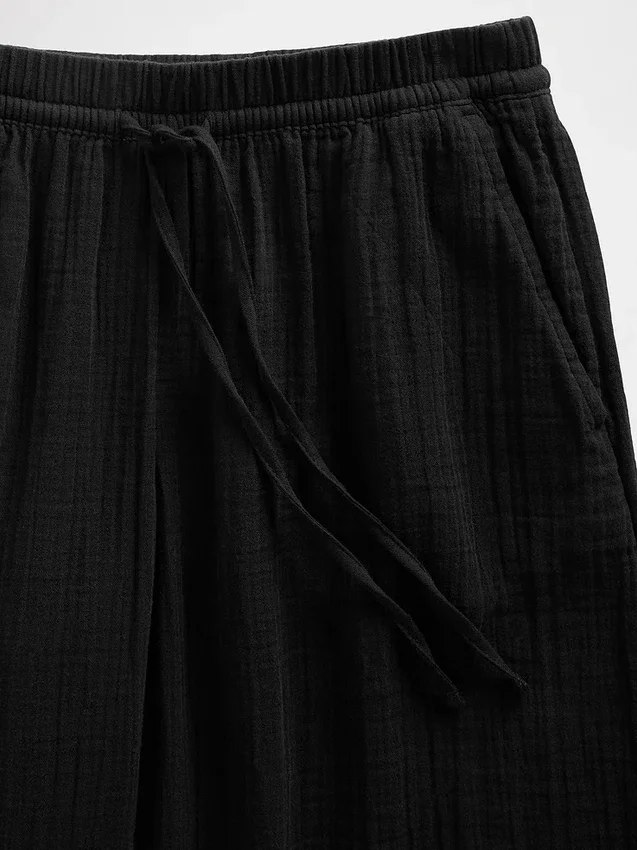 Cotton Gauze Easy Joggers