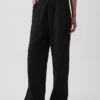 Cotton Gauze Easy Split-Hem Pants