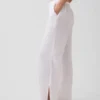 Cotton Gauze Easy Split-Hem Pants