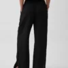 Cotton Gauze Easy Split-Hem Pants