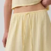Cotton Gauze Tiered Easy Maxi Skirt