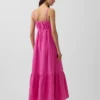 Cotton Gauze Tiered Empire Waist Dress