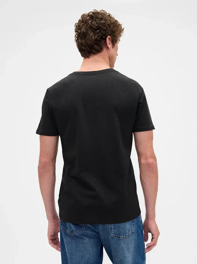 Cotton Jersey V-Neck T-Shirt