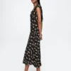 Crepe Sweetheart Maxi Dress
