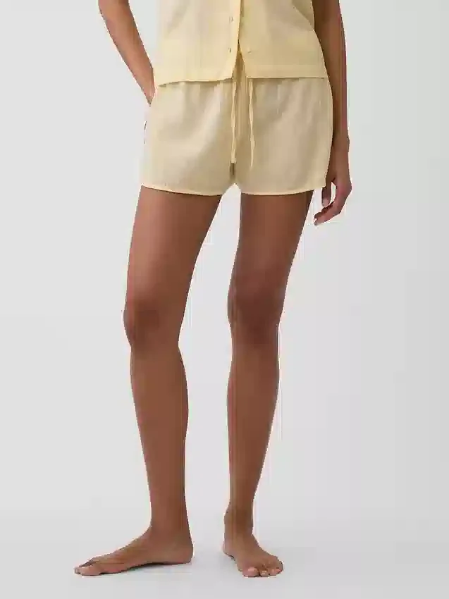 Crinkle Gauze Pj Shorts