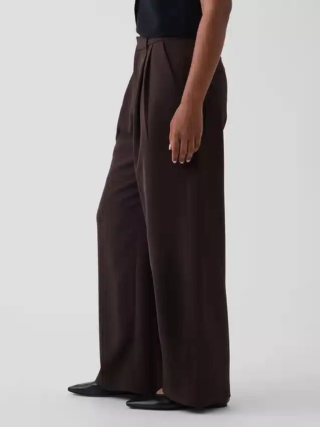 Curvy 365 High Rise Pleated Trousers