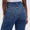Curvy High Rise Stride Wide-Leg Jeans