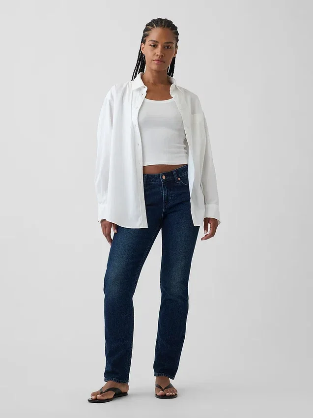 Curvy Low Rise '90S Slim Straight Jeans