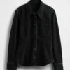 Denim Cinch-Seam Shirt