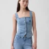 Denim Corset Top
