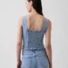 Denim Corset Top