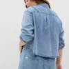 Denim Crop Shirt