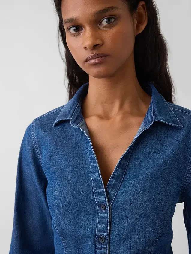 Denim Fitted Shirt