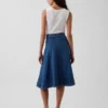 Denim Midi Tulip Skirt