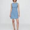 Denim Mini Shift Dress
