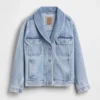 Denim Oversized Shawl Denim Jacket