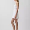 Denim Paneled Mini Dress