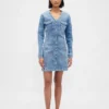 Denim Pocket Mini Dress