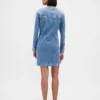 Denim Pocket Mini Dress